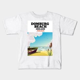 Domburg Beach Zeeland Kids T-Shirt